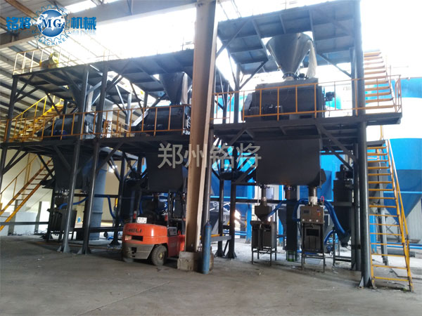 年產20萬噸干粉砂漿生產線案例分享，吉林雙贏涂料有限公司